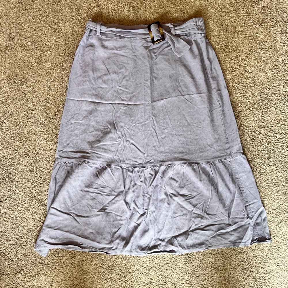 Faith and Joy Light Purple Midi Skirt